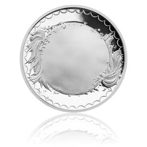 Czech Republic / Silver Ten Grams 2014 Gold Fish For Luck - Personalised - obverse photo