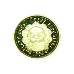 Czech Republic / Gold Ducat 1996 Newborn Baby - reverse photo