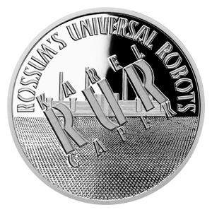 Czech Republic / Silver Ounce 2020 RUR and Robot - obverse photo