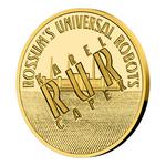 Gold Quarter Ounce 2020 RUR and Robot: Photo Coin, Czech Republic, Gold Quarter Ounce 2020 RUR and Robot / thumbnail