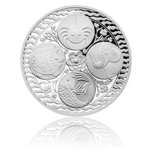 Czech Republic / Silver Ten Grams 2014 Gold Fish For Luck - obverse photo