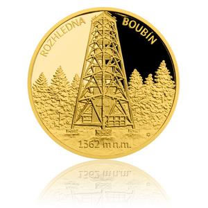 Czech Republic / Gold Quarter Ounce 2017 Boubín Tower - reverse photo