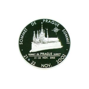 Czech Republic / Silver Half Ounce 2002 NATO Summit in Prague - reverse photo