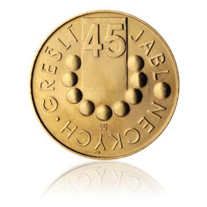 Czech Republic / Brass Medal 2012 - 45 Jablonec Brass Farhings - reverse photo