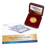Gold Half Ounce 2018 Klaudyán Map: Photo Coin, Czech Republic, Gold Half Ounce 2018 Klaudyán Map / thumbnail