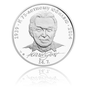 Czech Republic / Silver Ounce 2014 Karel Gott - Russian - reverse photo