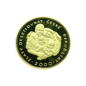 Czech Republic / Gold Ounce 2000 Family - reverse photo