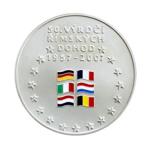 Czech Republic / Silver Half Kilo 2007 Treaties of Rome - obverse photo