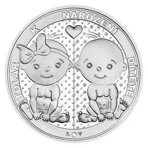Czech Republic / Silver Thaler 2022 Newborn Baby - reverse photo