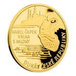 Gold Ducat 2017 Karel Čapek - War with the Newts: Photo Coin, Czech Republic, Gold Ducat 2017 Karel Čapek / thumbnail