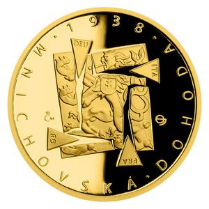 Czech Republic / Gold Quarter Ounce 2018 Munich Agreement - reverse photo