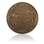 Brass Medal 2011 Calendar: Photo Coin, Czech Republic, Brass Medal 2011 Calendar / thumbnail