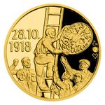 Gold Quarter Ounce 2018 Establishment of Czechoslovakia - Symbols: Photo Coin, Czech Republic, Gold Quarter Ounce 2018 Establishment of Czechoslovakia / thumbnail