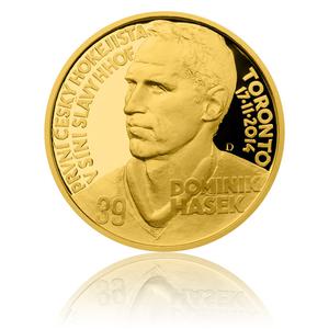 Czech Republic / Gold Half Ounce 2015 Dominik Hašek - reverse photo