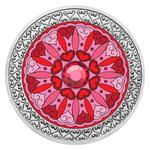 Silver Half Ounce 2019 Love Mandala: Photo Coin, Czech Republic, Silver Half Ounce 2019 Love Mandala / thumbnail