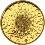 Czech Republic / Silver Medal - For Luck / Gold Plated Proof - obverse photo