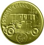 Czech Republic / Silver Medal 2011 Praga V Charron / Gold Plated - reverse photo