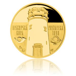 Czech Republic / Gold Quarter Ounce 2016 Biskupská kupa Tower - reverse photo