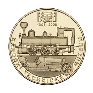 Czech Republic / Gold Half Ounce 2008 Technical Museum - reverse photo