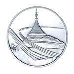 Silver Medal 2009 Skiing: Photo Coin, Czech Republic, Silver Medal 2009 Skiing / thumbnail