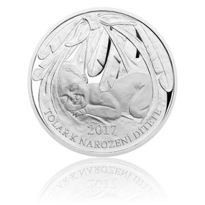 Czech Republic / Silver Thaler 2017 Birth of a Child - Personalised - reverse photo