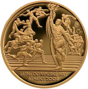 Czech Republic / Gold Quarter Ounce 2004 Athens Olympics - reverse photo