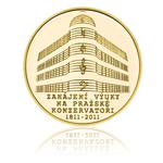 Gold Half Ounce 2011 Prague Music Academy: Photo Coin, Czech Republic, Gold Half Ounce 2011 Prague Music Academy / thumbnail