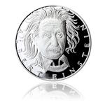 Silver Medal - Albert Einstein: Photo Coin, Czech Republic, Silver Medal - Albert Einstein / thumbnail
