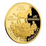 Gold Five Ducats 2017 Jiří Voskovec and Jan Werich: Photo Coin, Czech Republic, Gold Five Ducats 2017 Jiří Voskovec and Jan Werich / thumbnail