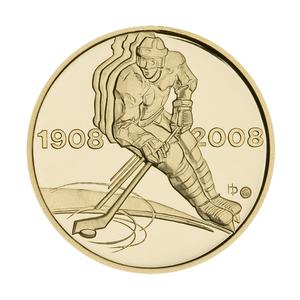 Czech Republic / Gold Half Ounce 2008 Ice Hokey - obverse photo
