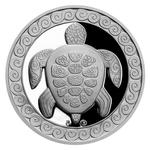 Silver Ten Grams 2021 Turtle: Photo Coin, Czech Republic, Silver Ten Grams 2021 Turtle / thumbnail