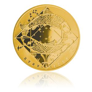 Czech Republic / Silver Half Ounce 2013 Gold Plated - Pisces - reverse photo