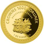 Silver Ounce 2013 St Wenceslas Crown: Photo Silver Ounce 2013 St Wenceslas Crown - Gold-plated / thumbnail