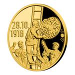 Gold Quarter Ounce 2018 Establishment of Czechoslovakia - Symbols: Photo Coin, Czech Republic, Gold Quarter Ounce 2018 Establishment of Czechoslovakia / thumbnail