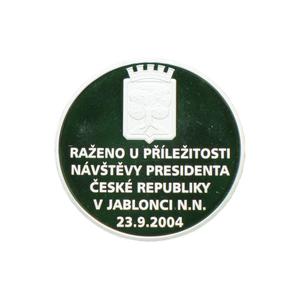 Czech Republic / Silver Medal 2004 Vaclav Klaus - reverse photo