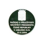 Silver Medal 2004 Vaclav Klaus: Photo Coin, Czech Republic, Silver Medal 2004 Vaclav Klaus / thumbnail