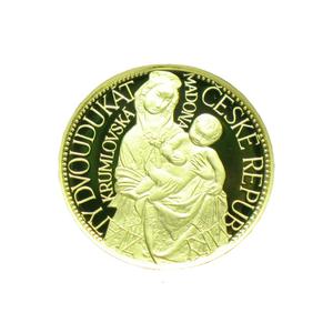 Czech Republic / Gold Quarter Ounce Krumlovská Madona - reverse photo