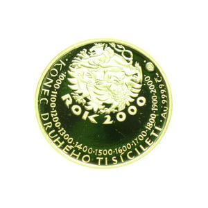 Czech Republic / Gold Quarter Ounce 2000 New Millennium - obverse photo