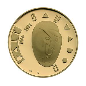 Czech Republic / Gold Ounce 2004 Salvador Dali - reverse photo