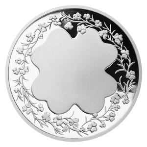 Czech Republic / Silver Ten Grams 2014 Quatrefoil For Luck - Personalised - obverse photo