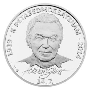 Czech Republic / Silver Ounce 2014 Karel Gott - reverse photo