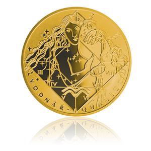 Czech Republic / Silver Half Ounce 2013 Gold Plated - Aquarius - reverse photo