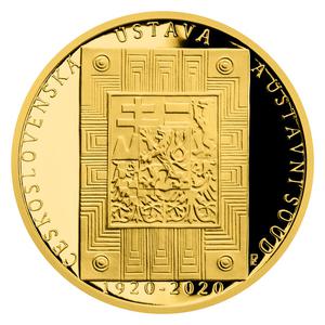 Czech Republic / Gold Half Ounce 2020 Czechoslovak Constitution - reverse photo