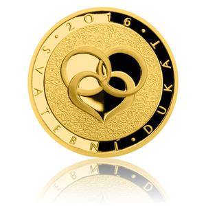 Czech Republic / Gold Ducat 2016 Wedding - Personalised - reverse photo