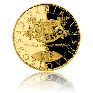 Czech Republic / Gold Ounce 2018 Foundation of Czechoslovakia - obverse photo