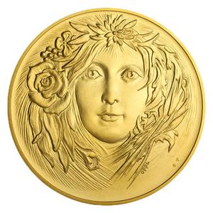 Czech Republic / Gold Kilo 2013 Božena Němcová - obverse photo