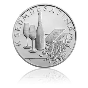 Czech Republic / Silver Medal 2011 70th Birthday - reverse photo
