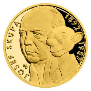 Czech Republic / Gold Ounce 2020 Spejbl Wooden Puppet - reverse photo