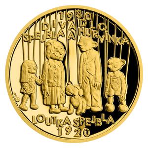 Czech Republic / Gold Ounce 2020 Spejbl Wooden Puppet - obverse photo