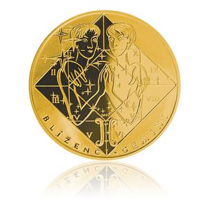 Czech Republic / Silver Half Ounce 2013 Gold Plated - Gemini - reverse photo